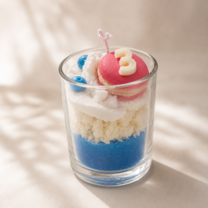Birthday Macaron Glass Jar Candle
